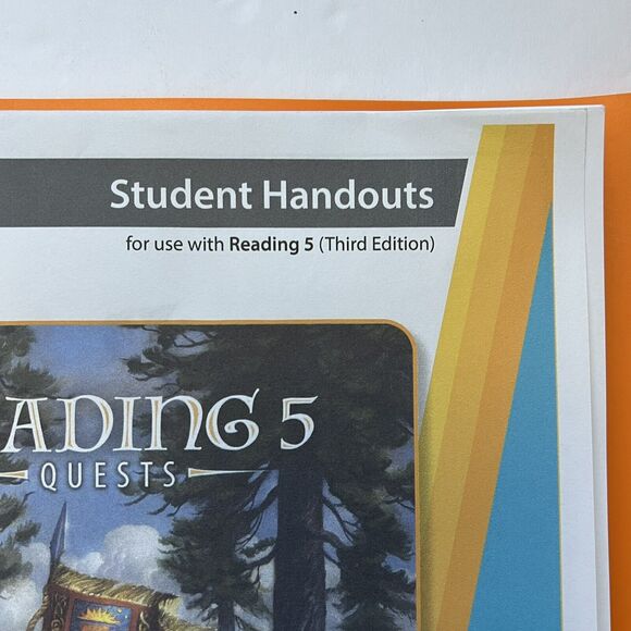 BJU Press Reading 5 Quests Student Handouts Homeschool Curriculum 452391 - Picture 3 of 16